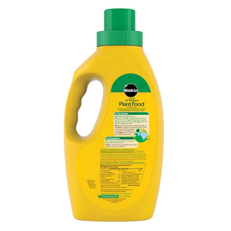 Outlet β¨ Miracle-Gro Liquid All Purpose Plant Food 1 qt π 10 Outlet β¨ Miracle-Gro Liquid All Purpose Plant Food 1 qt π - Image 8