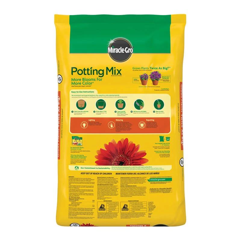 Discount ❤️ Miracle-Gro Flower and Plant Potting Mix 16 qt 💯 4 Discount ❤️ Miracle-Gro Flower and Plant Potting Mix 16 qt 💯 - Image 2