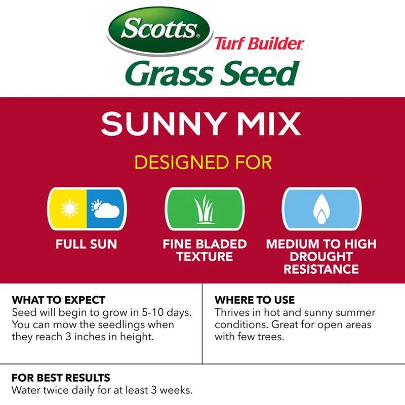 Buy 😀 Scotts Turf Builder Mixed Full Sun Grass Seed 3 lb ❤️ 4 Buy 😀 Scotts Turf Builder Mixed Full Sun Grass Seed 3 lb ❤️ - Image 2