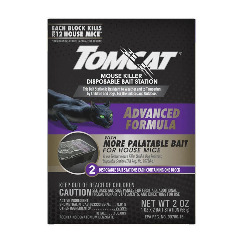 Budget ✨ Tomcat Advanced Bait Station and Bait Blocks For Mice 2 pk ❤️ 3 Budget ✨ Tomcat Advanced Bait Station and Bait Blocks For Mice 2 pk ❤️