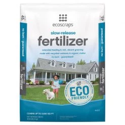 Promo 🔔 EcoScraps Slow-Release Nitrogen Lawn Fertilizer For All Grasses 2500 sq ft 🛒