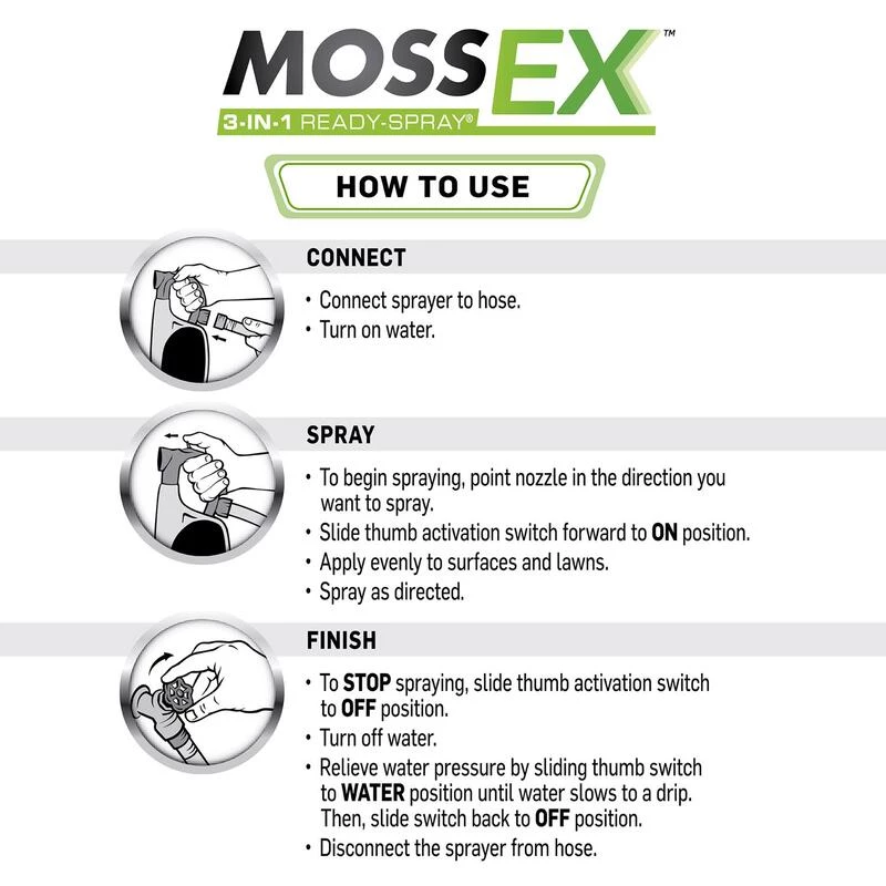 Cheap 🌟 Scotts MossEx Moss Control RTS Hose-End Concentrate 32 oz 🤩 4 Cheap 🌟 Scotts MossEx Moss Control RTS Hose-End Concentrate 32 oz 🤩 - Image 2