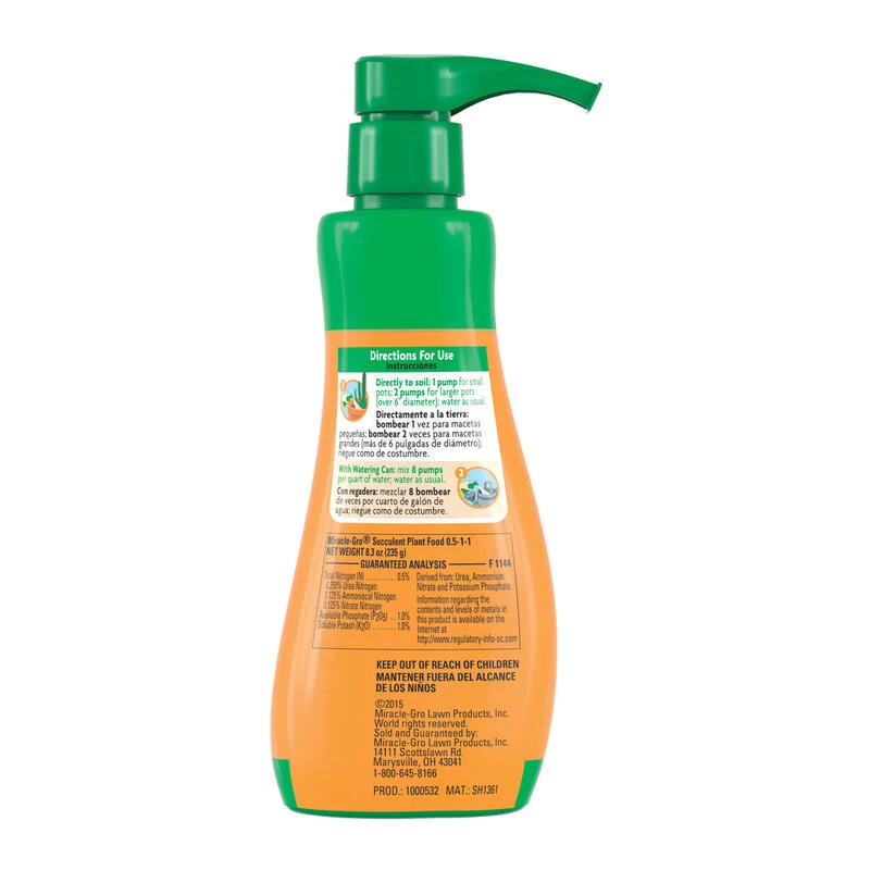 New โค๏ธ Miracle-Gro Succulent Liquid Cacti, Jade and Aloe Plant Food 8 oz ๐ 7 New โค๏ธ Miracle-Gro Succulent Liquid Cacti, Jade and Aloe Plant Food 8 oz ๐ - Image 5