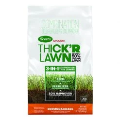Best deal 👍 Scotts Turf Builder ThickR Bermuda Grass Sun or Shade Grass Seed and Fertilizer 12 lb 🔔
