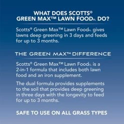 Hot Sale 🧨 Scotts Green Max All-Purpose Lawn Fertilizer For All Grasses 10000 sq ft 🤩 -Scotts Sales Store 68d9c82b c55c 4663 b1e4 be744120065f