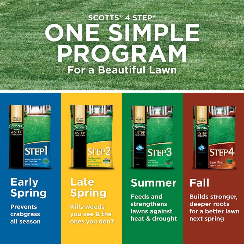 New 🔥 Scotts 4 Step Annual Program Lawn Fertilizer For All Grasses 15000 sq ft 👏 4 New 🔥 Scotts 4 Step Annual Program Lawn Fertilizer For All Grasses 15000 sq ft 👏 - Image 2