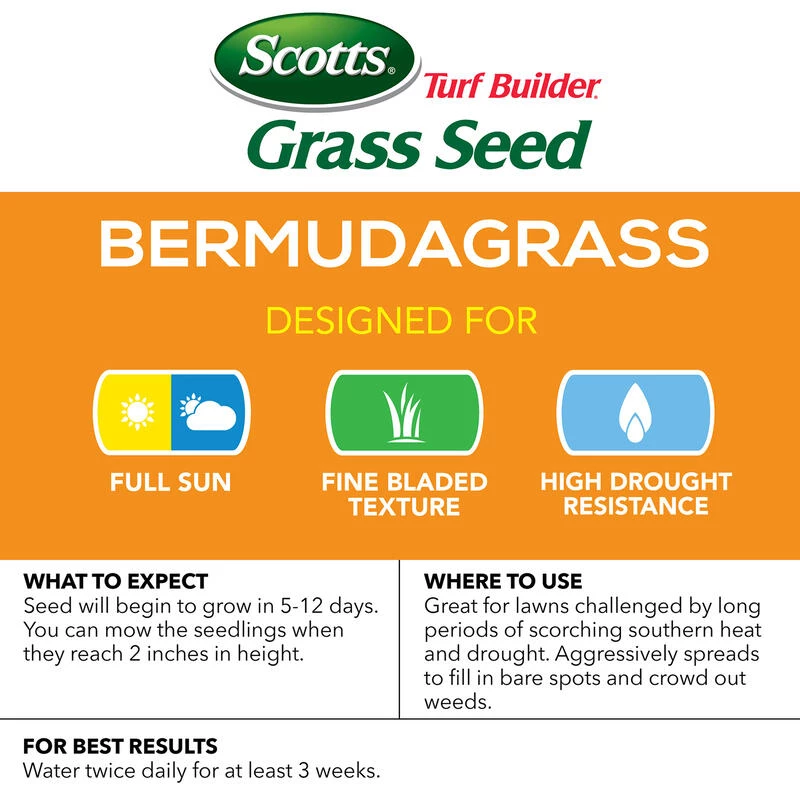 Cheap ⌛ Scotts Turf Builder Bermuda Grass Full Sun Grass Seed 5 lb 😀 6 Cheap ⌛ Scotts Turf Builder Bermuda Grass Full Sun Grass Seed 5 lb 😀 - Image 4