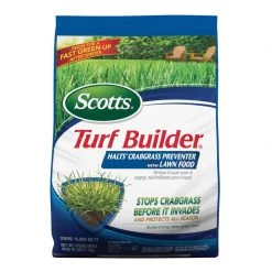 Deals 👍 Scotts Turf Builder Halts Crabgrass Preventer Lawn Fertilizer For Multiple Grass Types 15000 sq ft ❤️
