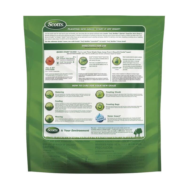 New ๐ Scotts Turf Builder Lawn Starter Lawn Fertilizer For All Grasses 1000 sq ft ๐งจ 4 New ๐ Scotts Turf Builder Lawn Starter Lawn Fertilizer For All Grasses 1000 sq ft ๐งจ - Image 2
