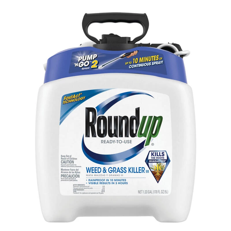 Brand new ✔️ Roundup Weed and Grass Killer RTU Liquid 1.33 gal 👍 3 Brand new ✔️ Roundup Weed and Grass Killer RTU Liquid 1.33 gal 👍