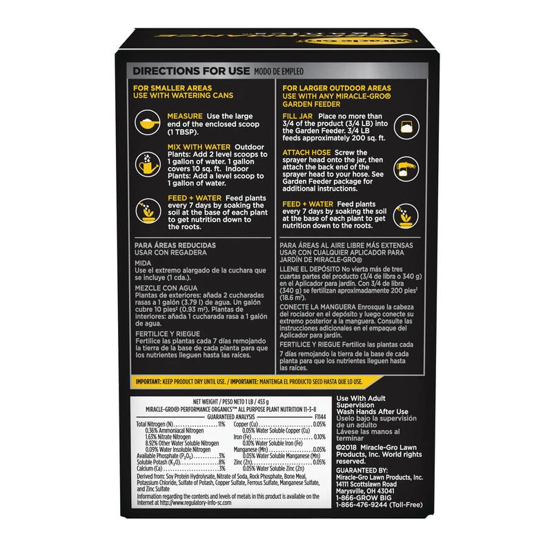 Cheap ⌛ Miracle-Gro Performance Organics Organic Granules All Purpose Plant Food 1 lb ⭐ 4 Cheap ⌛ Miracle-Gro Performance Organics Organic Granules All Purpose Plant Food 1 lb ⭐ - Image 2