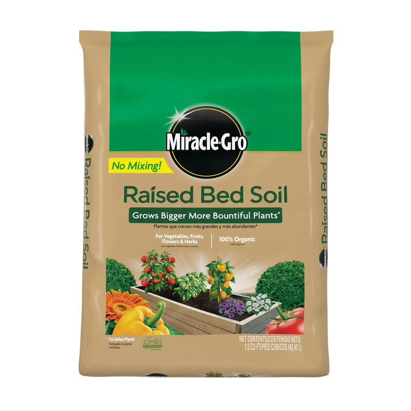 Flash Sale ❤️ Miracle-Gro Organic All Purpose Raised Bed Soil 1.5 cu ft ✨ 3 Flash Sale ❤️ Miracle-Gro Organic All Purpose Raised Bed Soil 1.5 cu ft ✨