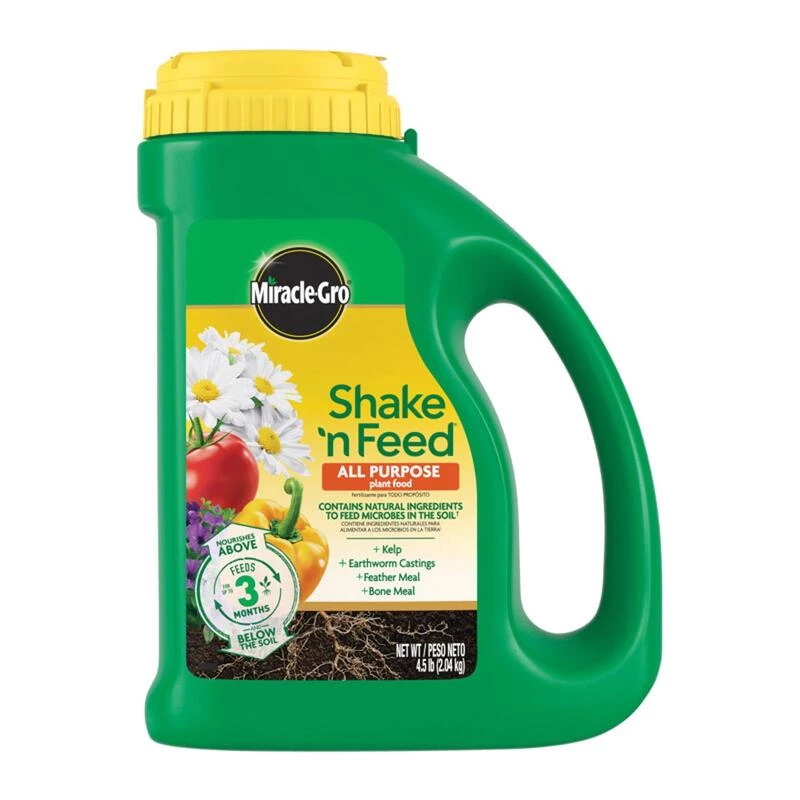 New โ๏ธ Miracle-Gro Shake 'n Feed Granules All Purpose Plant Food 4.5 lb ๐ 3 New โ๏ธ Miracle-Gro Shake 'n Feed Granules All Purpose Plant Food 4.5 lb ๐