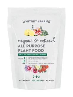 Budget ✨ Whitney Farms Organic Granules All Purpose Plant Food 4 lb 🔥