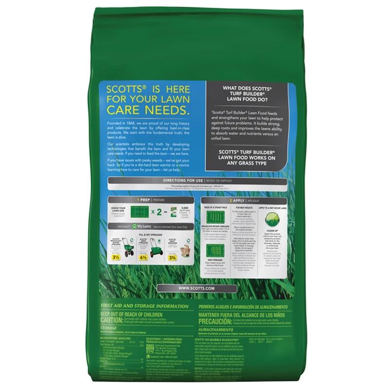 New ✨ Scotts Turf Builder All-Purpose Lawn Food For All Grasses 5000 sq ft 👏 4 New ✨ Scotts Turf Builder All-Purpose Lawn Food For All Grasses 5000 sq ft 👏 - Image 2